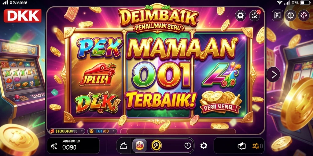 Tangkapan layar utama DKK yang menunjukkan gameplay Slot yang menarik dan penuh warna.