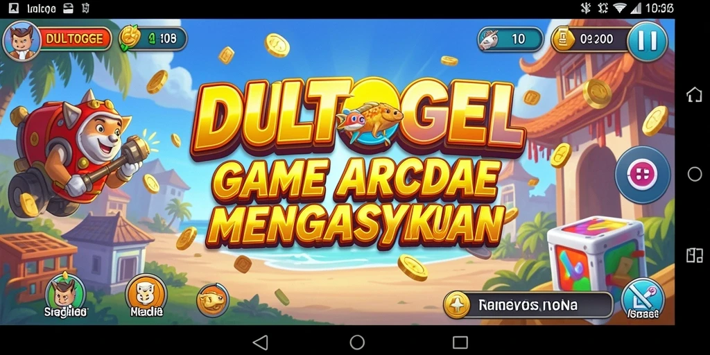 Screenshot DULTOGEL menampilkan gameplay seru dan penuh warna.