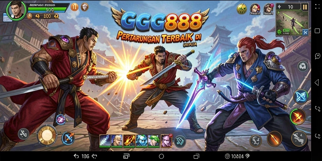 Tampilan gameplay GGG888 yang menarik dengan aksi pertarungan yang dinamis.