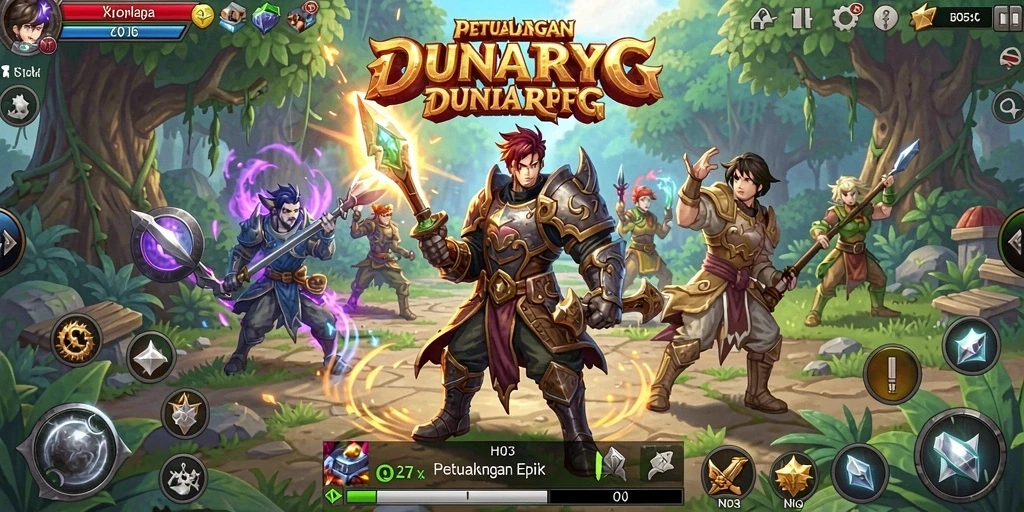 Tampilan menarik dari gameplay RPG yang mendebarkan di H03.