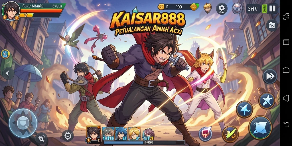 Tampilan gameplay KAISAR888 yang menarik dan penuh warna.