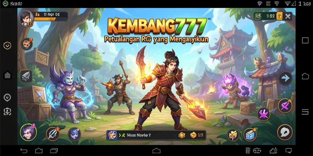 Tampilan gameplay RPG KEMBANG777 yang menarik dan penuh aksi.