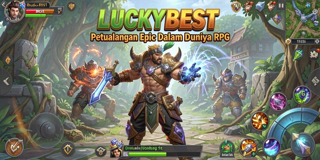 Tampilan gameplay RPG yang menarik dan penuh aksi di LUCKYBEST.