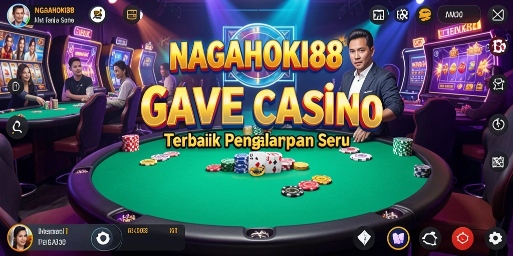 Screenshot gameplay NAGAHOKI88 menampilkan interaksi pemain dan dealer secara langsung.