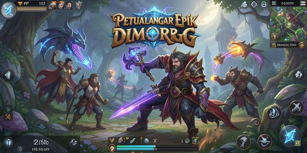 Gameplay seru dan interaksi mendalam di dunia MMORPG.
