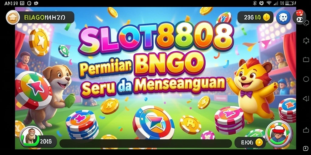 Tampilan gameplay seru dari SLOT8808 saat bermain Bingo dengan teman.