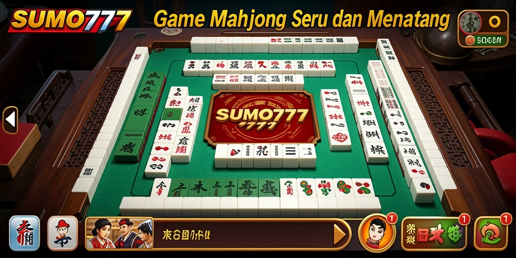 Tampilan permainan Mahjong yang menarik dan menantang di SUMO777.