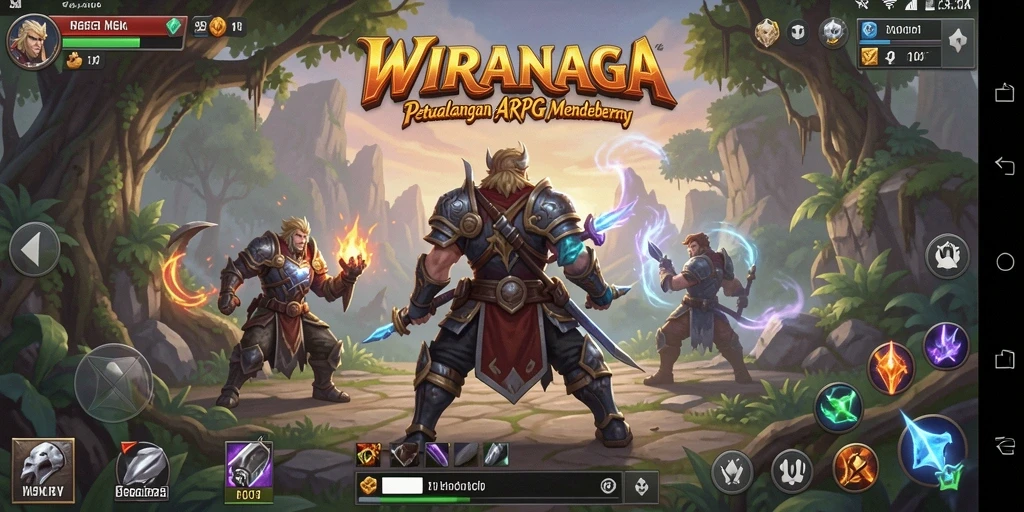 Gameplay WIRANAGA yang penuh aksi dan seru.