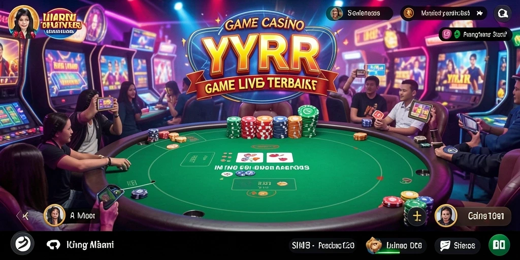Tampilan gameplay Live Casino yang mendebarkan di YYRR.